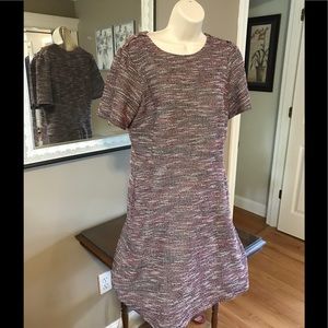 🆑SALE -EUC - Loft twill cranberry dress